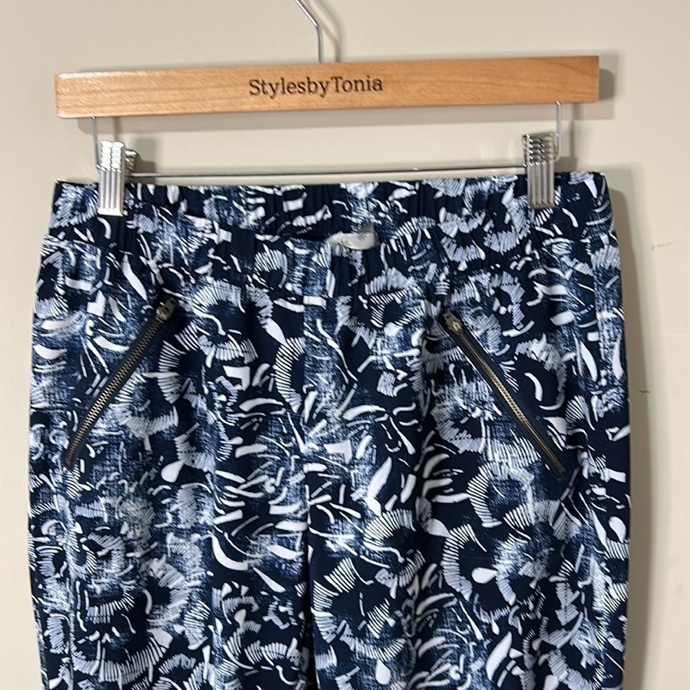 Athleta Ariel Aspire Printed Pant Jogger Blue Floral Lightweight stretch Size 10 - Picture 6 of 16